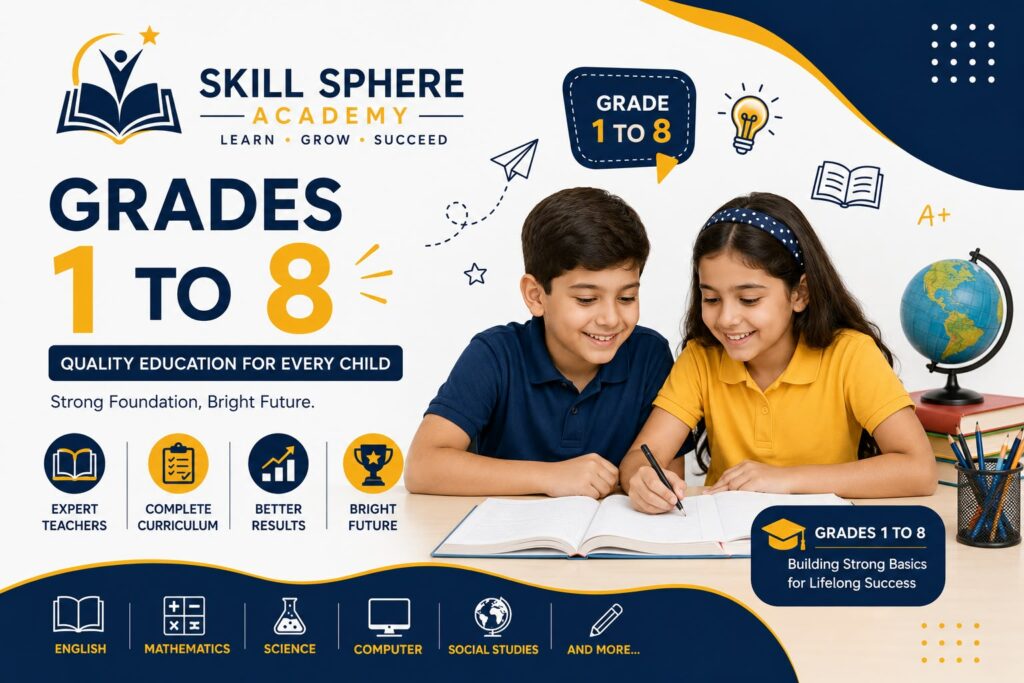 online education for grades 1 to 8